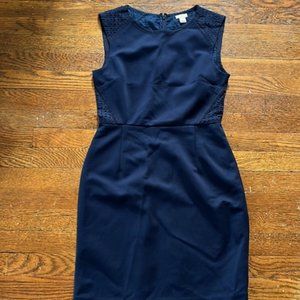 J. Crew Factory Pencil Dress with Beautiful Eyelet Detail